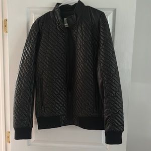 Mens quilted bomber jacket